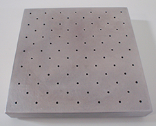 socle aluminium 21x21